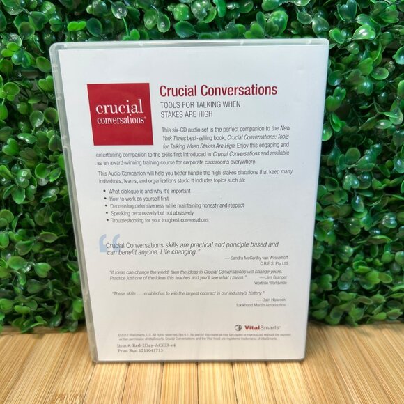 Crucial Conversations CD Audiobook Audio Companion Vital Smarts 6 CD Set - Picture 2 of 7